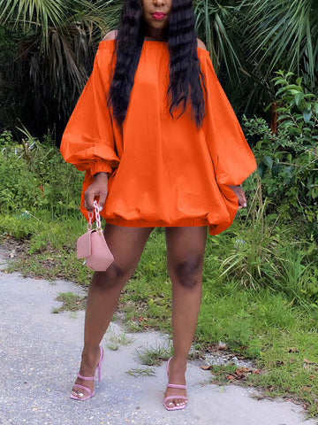 Off Shoulder Puff Sleeve Dresses