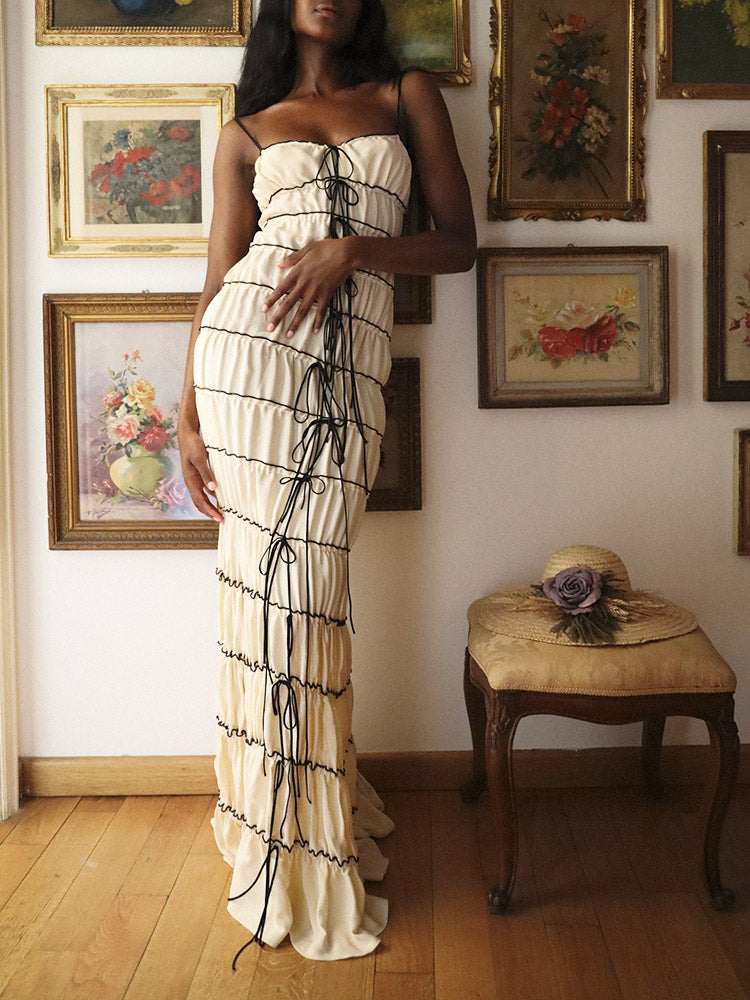 Tied  Ruffled Dresses