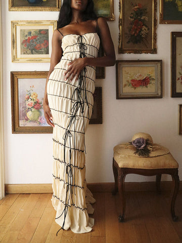 Tied  Ruffled Dresses