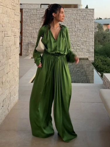 Sienna â€?Satin Pants Set