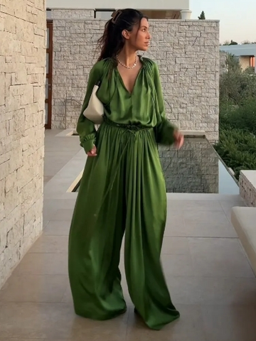 Sienna â€?Satin Pants Set