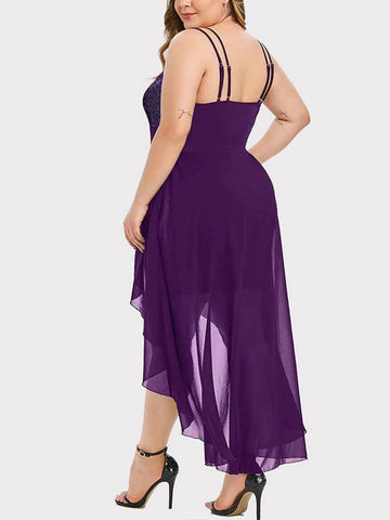 High Low Sequin Maxi Cocktail Dresses