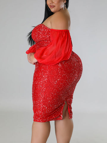 Sequin Tube Midi Holiday Dresses