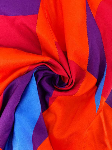 Tie Dye With Belt V Neck Dresses