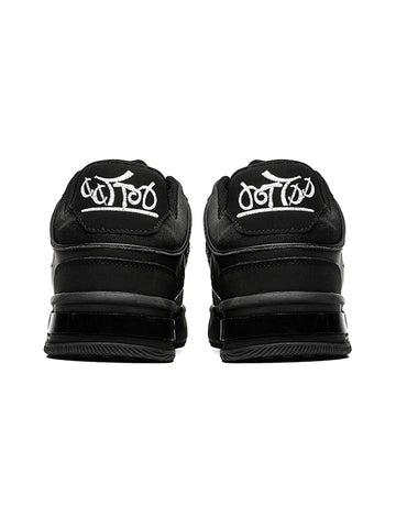 Dark Embroidered Letters Skate Shoes