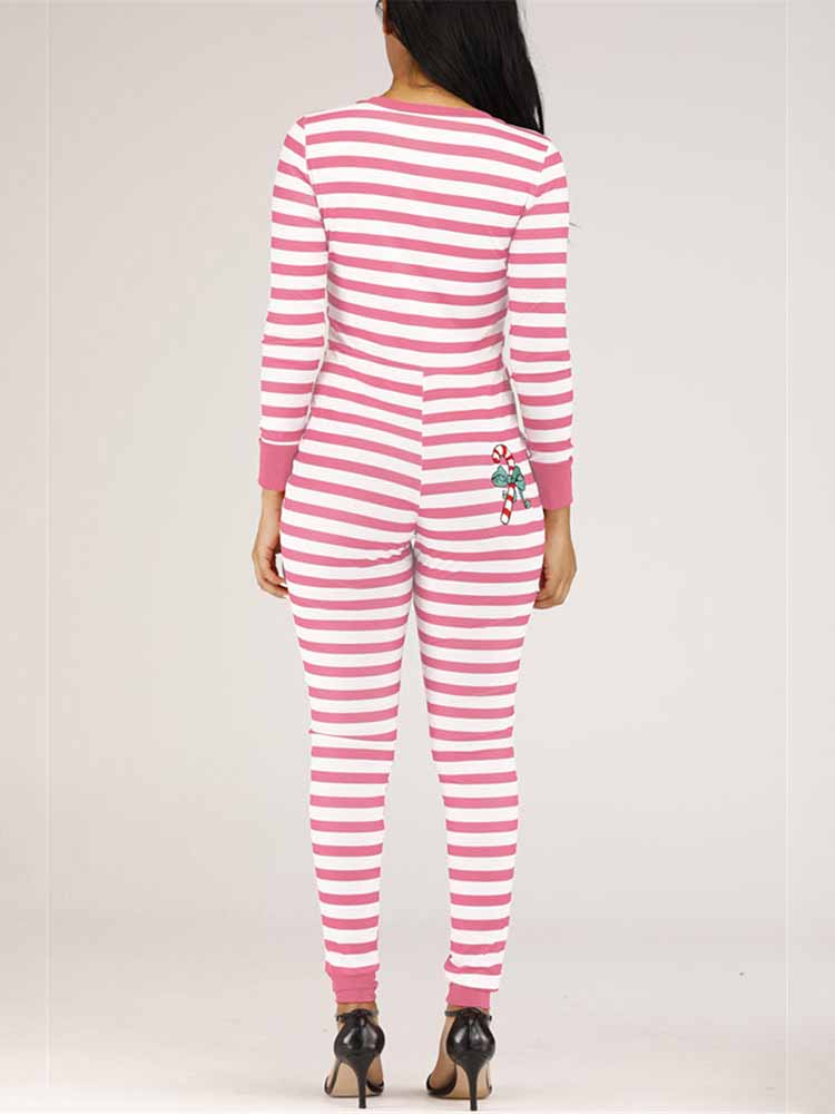 Christmas Striped Jumpsuits
