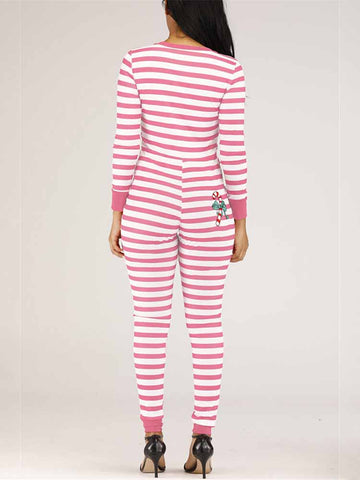 Christmas Striped Jumpsuits