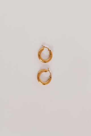 18k Gold Plated Power To Her Hoop Earrings Gold