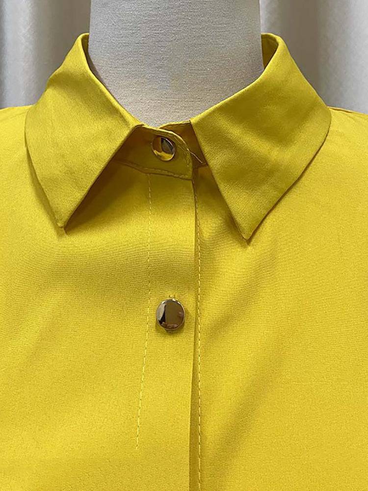 Puff Sleeve Mini Shirt Dresses