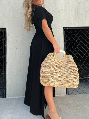 Black Broken Hearted Maxi Dress