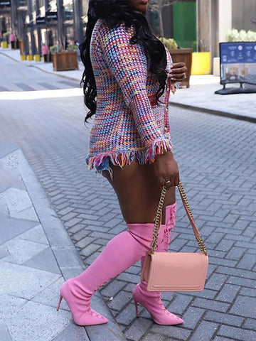 Rainbow Fringe Cardigans