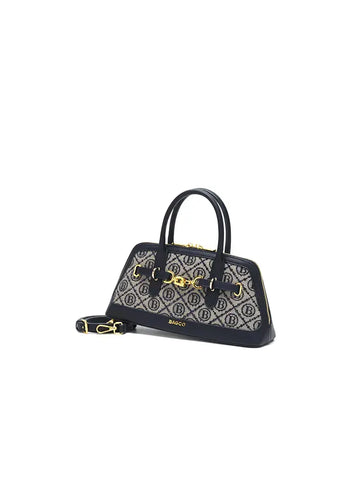 New Embroidered Stitch Detail Top Handle Bag