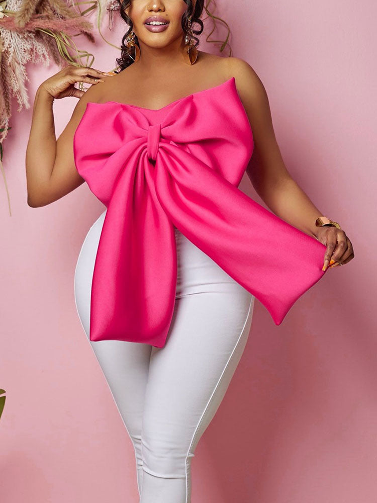 Sweet Bow Tube Tops