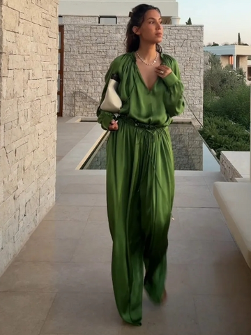 Sienna â€?Satin Pants Set