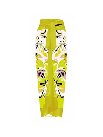 One Shoulder 3D Floral Bust Print Swimsuit