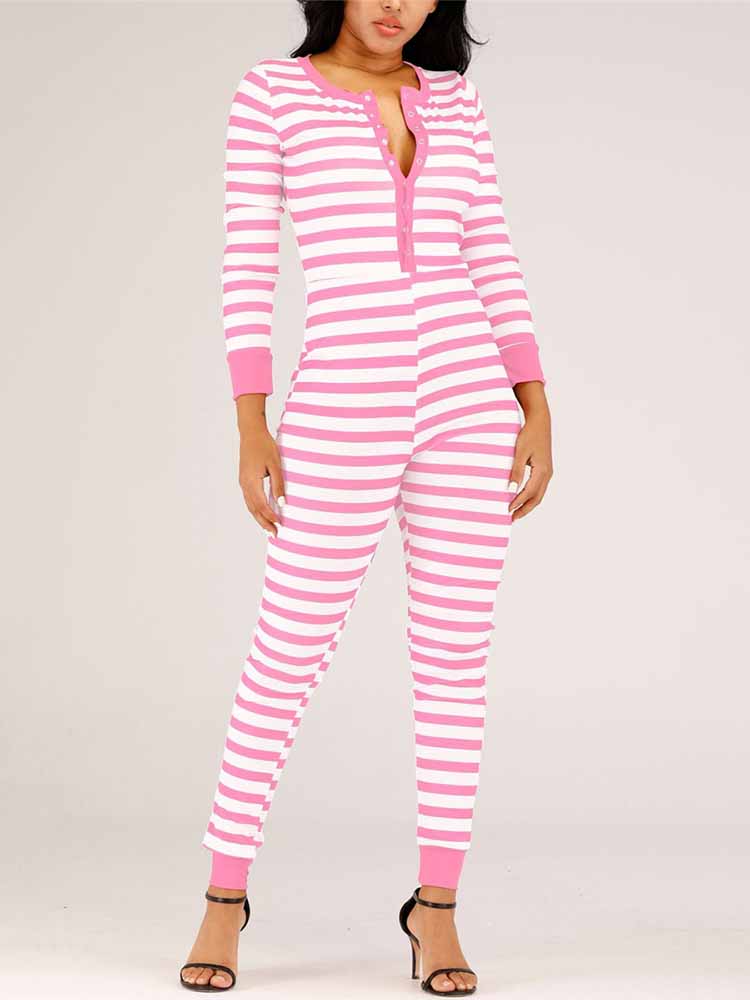 Christmas Striped Jumpsuits