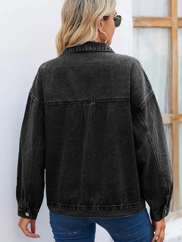 Women's Vintage Washed Denim Jacket