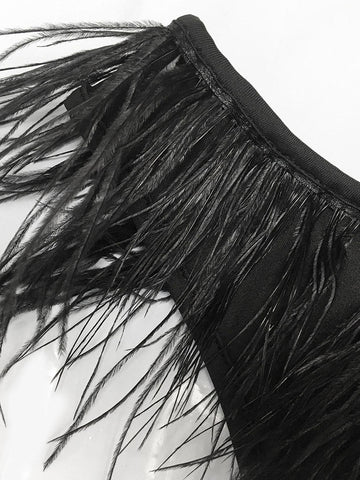 Feather Irregular Dresses