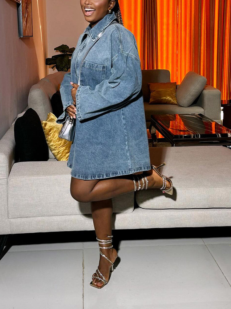 Denim Loose Dresses