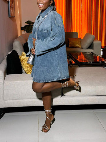 Denim Loose Dresses