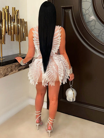 Fairy Mesh Rhinestone Dresses