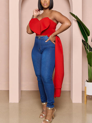 Sweet Heart Tube Tops