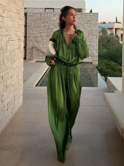 Sienna â€?Satin Pants Set