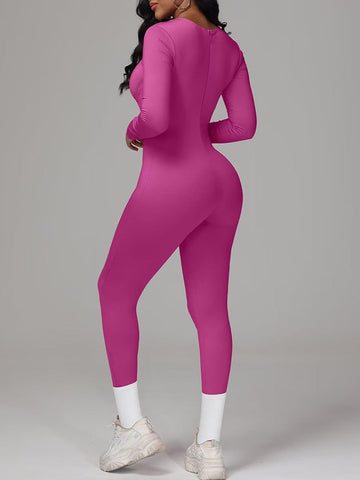 Square Neck Bodycon Jumpsuits