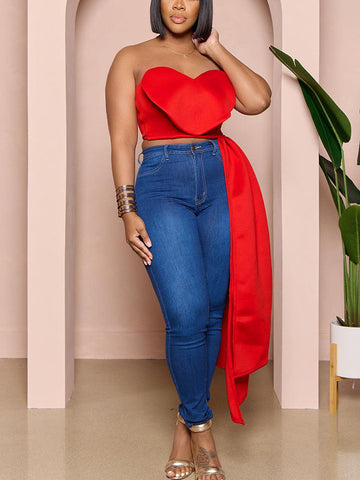 Sweet Heart Tube Tops