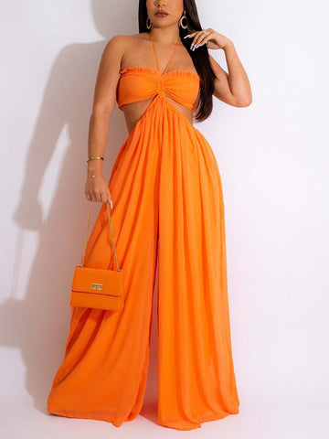 Chiffon Wide Leg Jumpsuits