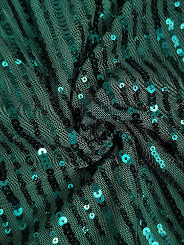 Sequin Puffed Sleeves Party Dresses