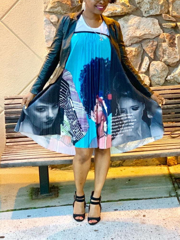 Butterfly Pattern Pleated Skirts