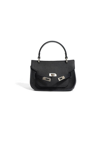 Metal Double Buckle Handheld Kelly Bag