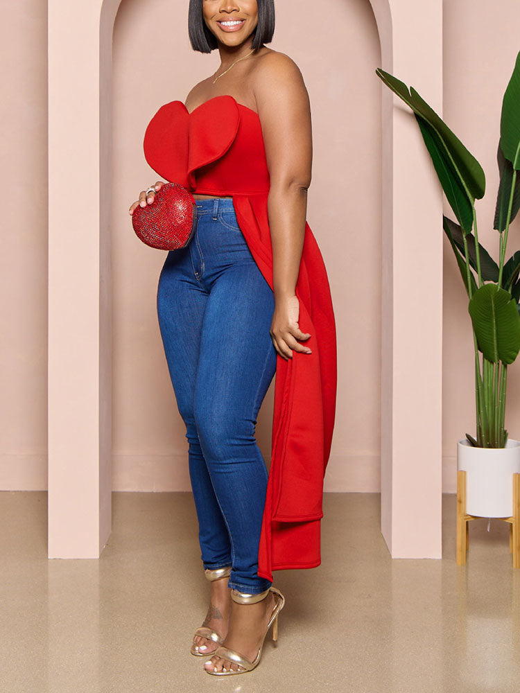 Sweet Heart Tube Tops