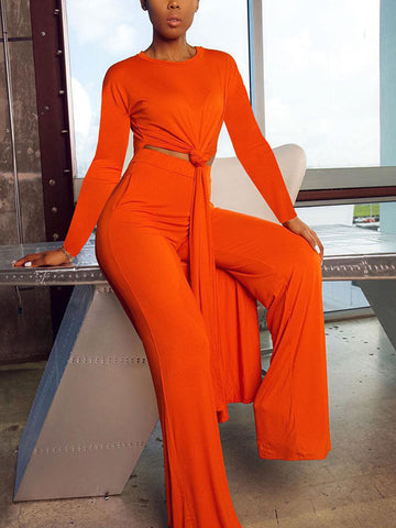 High Slit Longline Top Pants Set