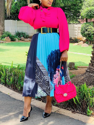 Butterfly Pattern Pleated Skirts