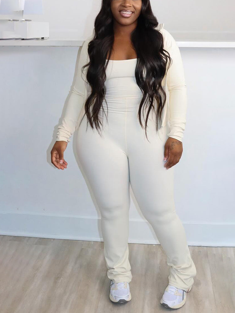 Athleisure Jacket  Jumpsuit Set