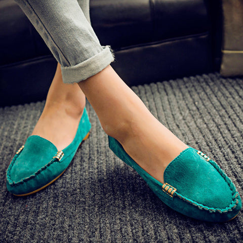 Casual Closed-toe Flat Heel Shoes