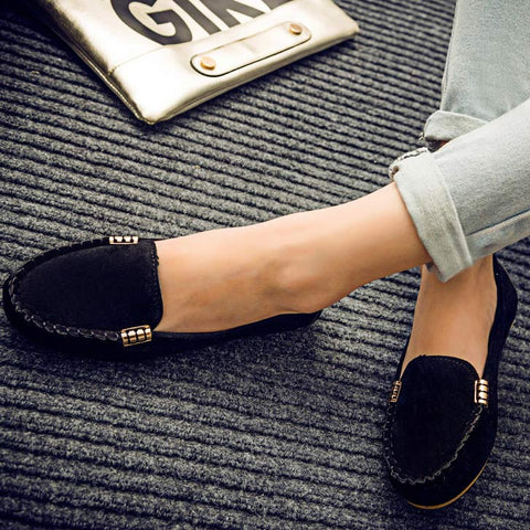 Casual Closed-toe Flat Heel Shoes