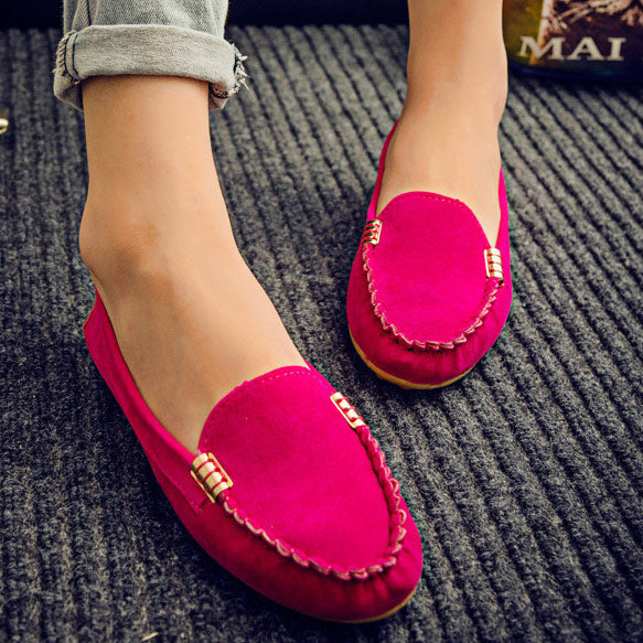 Casual Closed-toe Flat Heel Shoes