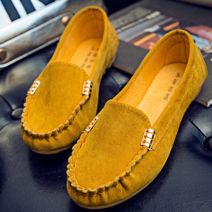 Casual Closed-toe Flat Heel Shoes