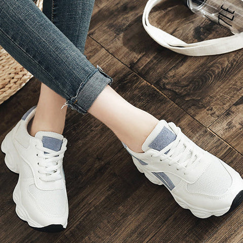 Color-block Mesh Comfort Sneakers