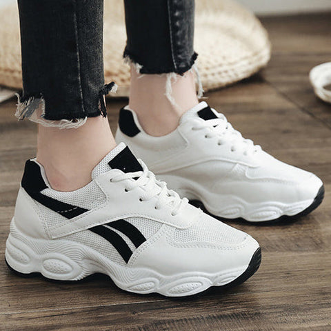 Color-block Mesh Comfort Sneakers