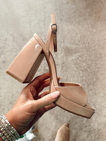 Leather Chunky Heels