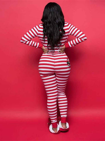 Christmas Striped Jumpsuits