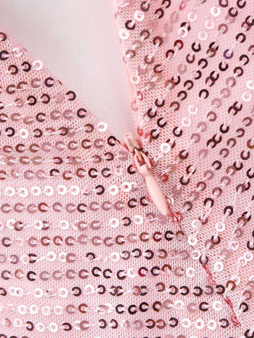 One Shoulder Sequin Jumpsuits