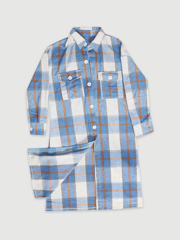 Plaid Button Down Cotton Cardigans