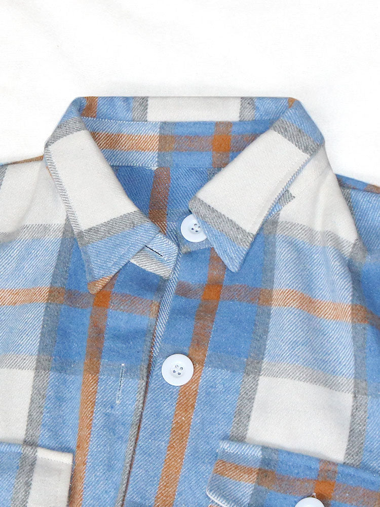 Plaid Button Down Cotton Cardigans