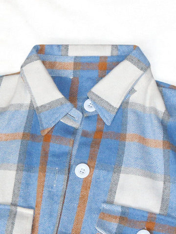 Plaid Button Down Cotton Cardigans