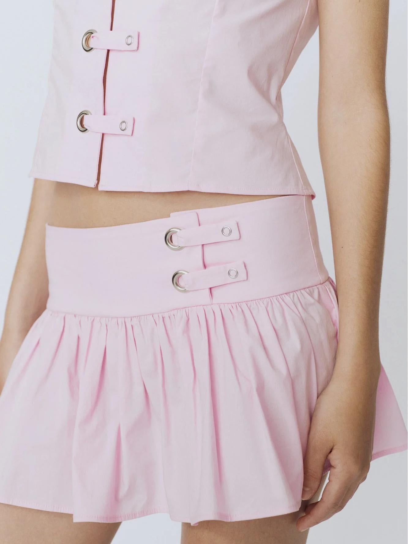 Linda Pink Skirt Set
